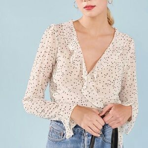 Reformation Wrap Top Medium